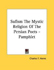 Cover of: Sufism The Mystic Religion Of The Persian Poets - Pamphlet