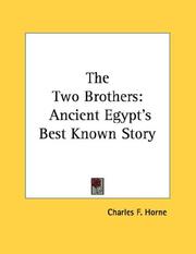 Cover of: The Two Brothers: Ancient Egypt's Best Known Story
