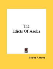 Cover of: The Edicts Of Asoka