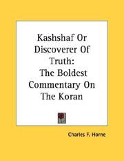 Cover of: Kashshaf Or Discoverer Of Truth: The Boldest Commentary On The Koran
