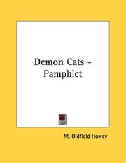 Cover of: Demon Cats - Pamphlet by M. Oldfield Howey