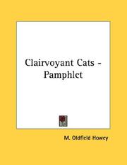 Cover of: Clairvoyant Cats - Pamphlet