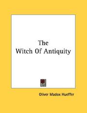 Cover of: The Witch Of Antiquity