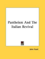 Cover of: Pantheism And The Italian Revival by John Hunt, John Hunt