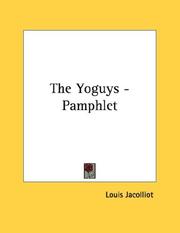 Cover of: The Yoguys - Pamphlet by Louis Jacolliot