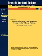 Cover of: Outlines & Highlights for Promoting Harmony: Young Adolescent Development and School Practices by VanHoose ISBN by Cram101 Textbook Reviews Staff
