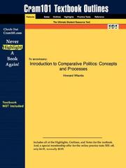 Cover of: Outlines & Highlights for Introduction to Comparative Politics: Concepts and Processes by Howard, ISBN: 0155078690 (Cram101 Textbook Outlines)