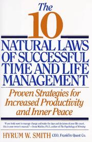 Cover of: The 10 natural laws of successful time and life management
