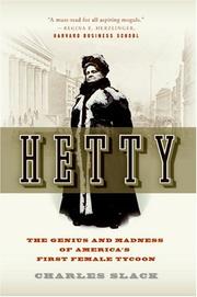 Cover of: Hetty by Charles Slack