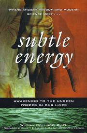 Cover of: Subtle energy: awakening to the unseen forces in our lives