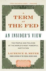 Cover of: A Term at the Fed by Laurence H. Meyer