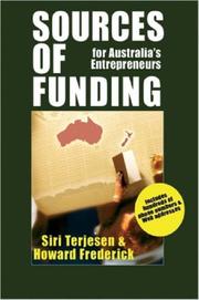 Cover of: Sources of Funding for Australia's Entrepreneurs by Howard Frederick, Siri Terjesen