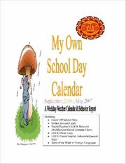 Cover of: My Own School Day Calendar