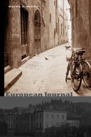 Cover of: European Journal by Waswo X. Waswo