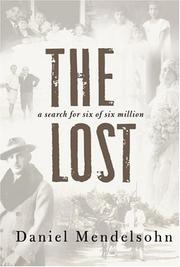 Cover of: The Lost by Daniel Mendelsohn