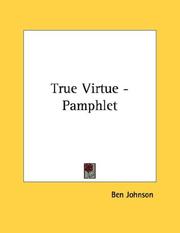 Cover of: True Virtue - Pamphlet
