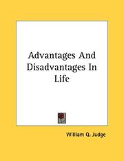 Cover of: Advantages And Disadvantages In Life