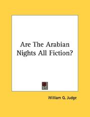 Cover of: Are The Arabian Nights All Fiction?