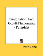 Cover of: Imagination And Occult Phenomena - Pamphlet