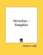 Cover of: Devachan - Pamphlet