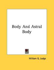 Cover of: Body And Astral Body