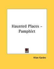 Cover of: Haunted Places - Pamphlet by Allan Kardec, Allan Kardec