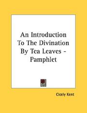 Cover of: An Introduction To The Divination By Tea Leaves - Pamphlet