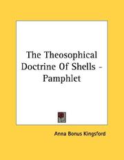 Cover of: The Theosophical Doctrine Of Shells - Pamphlet