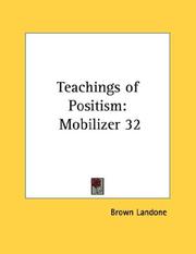 Cover of: Teachings of Positism: Mobilizer 32