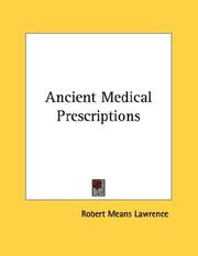 Cover of: Ancient Medical Prescriptions