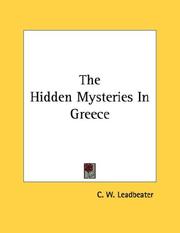 Cover of: The Hidden Mysteries In Greece