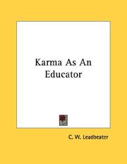 Cover of: Karma As An Educator