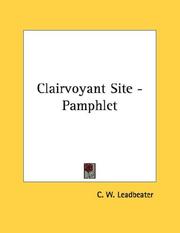 Cover of: Clairvoyant Site - Pamphlet
