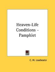 Cover of: Heaven-Life Conditions - Pamphlet