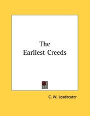 Cover of: The Earliest Creeds