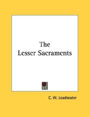 Cover of: The Lesser Sacraments