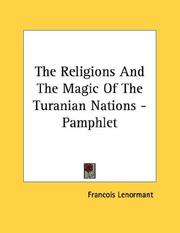 Cover of: The Religions And The Magic Of The Turanian Nations - Pamphlet