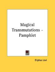 Cover of: Magical Transmutations - Pamphlet