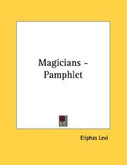 Cover of: Magicians - Pamphlet