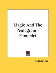 Cover of: Magic And The Pentagram - Pamphlet