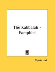 Cover of: The Kabbalah - Pamphlet