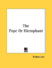 Cover of: The Pope Or Hierophant | Eliphas Levi