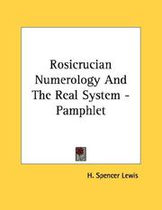 Cover of: Rosicrucian Numerology And The Real System - Pamphlet