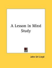 Cover of: A Lesson In Mind Study