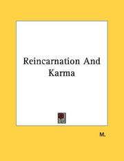 Cover of: Reincarnation And Karma by M.