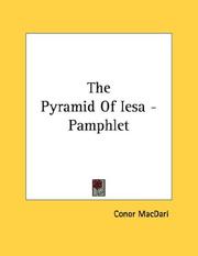 Cover of: The Pyramid Of Iesa - Pamphlet by Conor MacDari