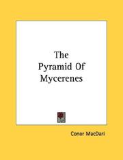 Cover of: The Pyramid Of Mycerenes by Conor MacDari