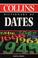 Cover of: The Collins Dictionary of Dates