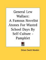 Cover of: General Lew Wallace by Orison Swett Marden