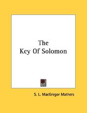 Cover of: The Key Of Solomon